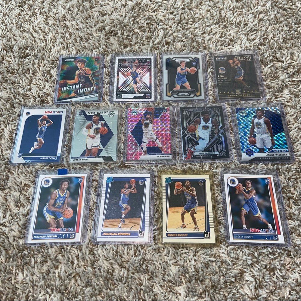 ROOKIE Golden State Warriors Basketball Card Lot Of 13ea
